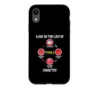 Custodia per iPhone XR A Day In The Life of Type 1 Diabetes Awareness Diabetic Gift