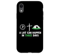 Custodia per iPhone XR A Lot Can Happen In 3 Days Easter Day Jesus Cross Christian