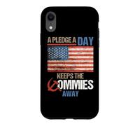 Custodia per iPhone XR A Pledge A Day Keeps The Commies Away American Flag America