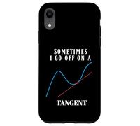 Custodia per iPhone XR A volte vado su un tangente matematica umorismo gioco di parole