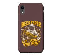 Custodia per iPhone XR Abito vintage da apicoltura da uomo "If I Run You Run"