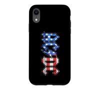 Custodia per iPhone XR AC/DC Old Glory Bandiera Americana Logo