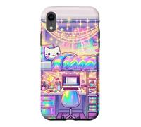Custodia per iPhone XR Accogliente Kawaii Dormitorio Pastello Studio Estetica