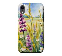 Custodia per iPhone XR Acquerello Wildflower Boho Botanico Primavera Motivo Floreale