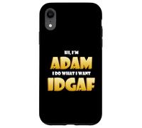 Custodia per iPhone XR Adam Costume IDGAF Funny Meme Halloween Costume For Adams