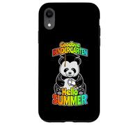 Custodia per iPhone XR Addio Kindergarten Hello Summer Funny Happy Panda Bear