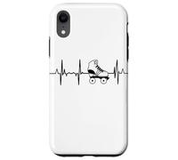 Custodia per iPhone XR Adoro i pattini a rotelle Pattinare il battito del cuore