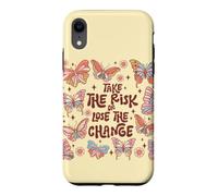 Custodia per iPhone XR Affronta il Rischio o Perdi l'Occasione - Arte Motivazionale