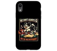 Custodia per iPhone XR Agility Dog Joke We Don't Always Q Funny Handler Dicendo