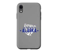 Custodia per iPhone XR Alaska Bear Alaska L'ultima frontiera Vintage Retro