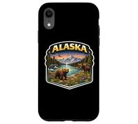 Custodia per iPhone XR Alaska Souvenir Vacanza Memorabilia Badge Visitatore di Stato
