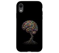 Custodia per iPhone XR Albero Cervello Astratto Anatomia Natura Arte