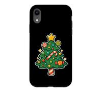 Custodia per iPhone XR Albero di Natale Candy con stella