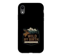 Custodia per iPhone XR Alce, zampa d'orso dell'Alaska Wilderness Pride, ultima frontiera