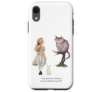 Custodia per iPhone XR Alice Adventures Wonderland Vintage Libro Citazione Lewis Carrol
