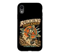 Custodia per iPhone XR Alieno in fuga dalla Terra: avventura sci-fi divertente