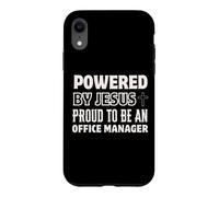 Custodia per iPhone XR Alimentato da Jesus Orgoglioso di essere il responsabile dell"ufficio Christian