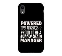 Custodia per iPhone XR Alimentato da Jesus Proud per essere il Supply Chain Manager Christian