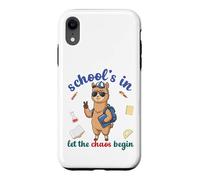 Custodia per iPhone XR Alpaca Back To School Vibes Scuole In Let The Chaos Begin