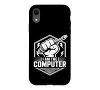 Custodia per iPhone XR AM THE COMPUTER Tech Meccanico Cacciavite Auto Guy