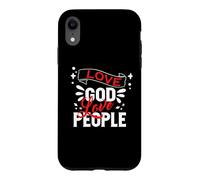 Custodia per iPhone XR Ama Dio Ama le persone - Cristiano Dio Fede Speranza - Script