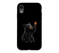 Custodia per iPhone XR American Black Bear Cucciolo Farfalla Wildlife Nature