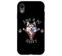Custodia per iPhone XR Amo a Mi Husky