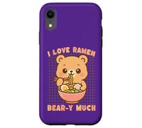 Custodia per iPhone XR Amo i ramen Bear-y Much Kawaii Bear Noodles