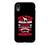 Custodia per iPhone XR Amo il mio cane Bullmastiff Funny Puppy Dogs Lovers