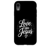 Custodia per iPhone XR Amore come Gesù Messaggio di fede cristiana