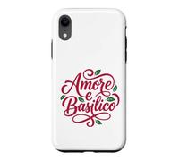 Custodia per iPhone XR Amore e Basilico Italian Love Basilico Food Lover