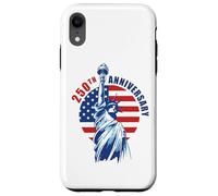 Custodia per iPhone XR An Amazing 250 Years 1776-2026 Birthday American (White)