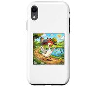Custodia per iPhone XR Anatra Happy Farm