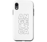 Custodia per iPhone XR ANGELICA Personalized Retro Girls Custom ANGELICA Name