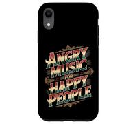 Custodia per iPhone XR Angry Music For Happy People Emo Fan Punk Listener -