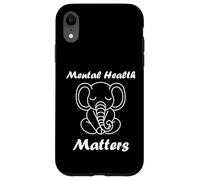 Custodia per iPhone XR Animal Brain Illness quote elephant Mental health matters