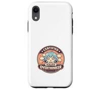 Custodia per iPhone XR Anime Ansia Pensare troppo Weeb Kawaii Overthinker Merch