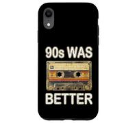 Custodia per iPhone XR Anni '90 era meglio, Nostalgia Mix Tape, cassetta dimostrativa, musica retrò