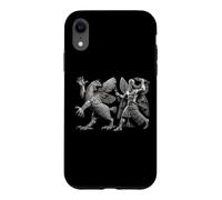 Custodia per iPhone XR Antico dio sumero mesopotamico Ninurta contro Anzu Monster