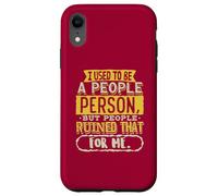 Custodia per iPhone XR Antisociale Non Un Popolo Persona Socialmente Selettivo Introverso