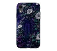 Custodia per iPhone XR Arco Moonflower nel giardino di mezzanotte