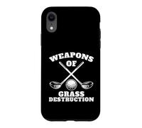 Custodia per iPhone XR Armi Di Erba Distruzione Divertente Golf