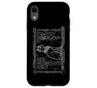 Custodia per iPhone XR Arte da parete geroglifica della dea del gatto Bastet