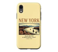 Custodia per iPhone XR Arte Vintage di New York: Acqua e Luce Inquieta
