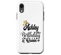 Custodia per iPhone XR Ashley - Camicia da donna con scritta "Happy Birthday"