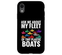 Custodia per iPhone XR Ask Me About My Fleet Of Tiny Plastic Boats 3D Printing Fun