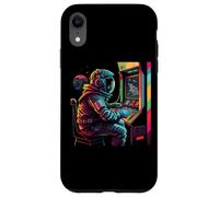 Custodia per iPhone XR Astronauta di gioco dell'universo dei pianeti arcade retrò