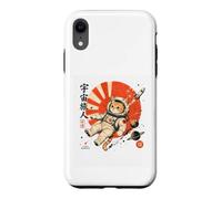 Custodia per iPhone XR Astronauta giapponese Cosmic Wanderer Space Cat