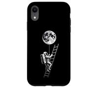 Custodia per iPhone XR Astronauta Holding Earth Balloon Black and White Space Art