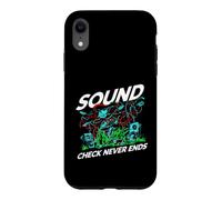 Custodia per iPhone XR Audio Engineer Sound Check Never Ends Live Crew Graphic